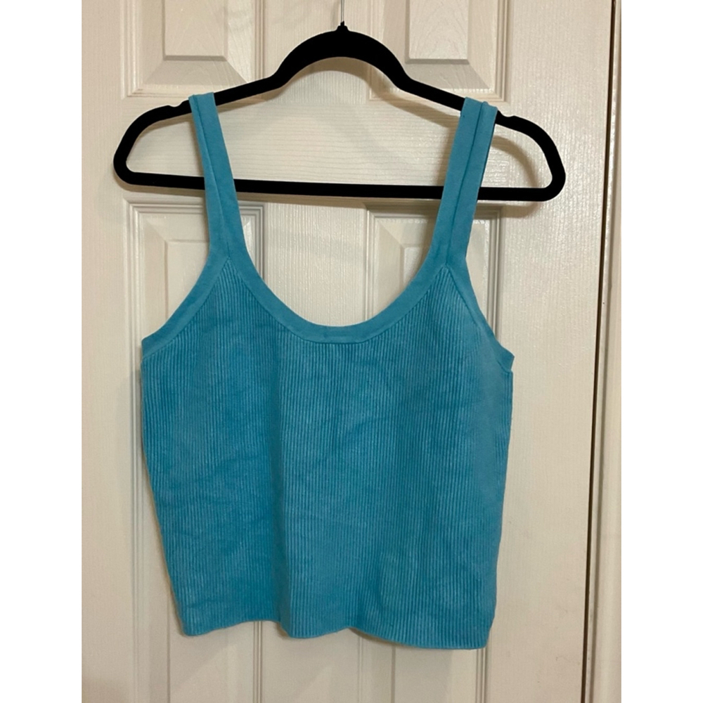 Women's Abercrombie & Fitch Tank Top XL Blue thick fabric